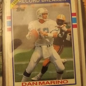 1980 dan marino recordbreaker sports card